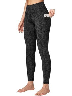 🆕Women's Charcoal Tummy Control Workout Imported Compression Yoga Leggings